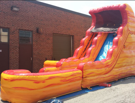 18ft Volcano Slide WET/DRY